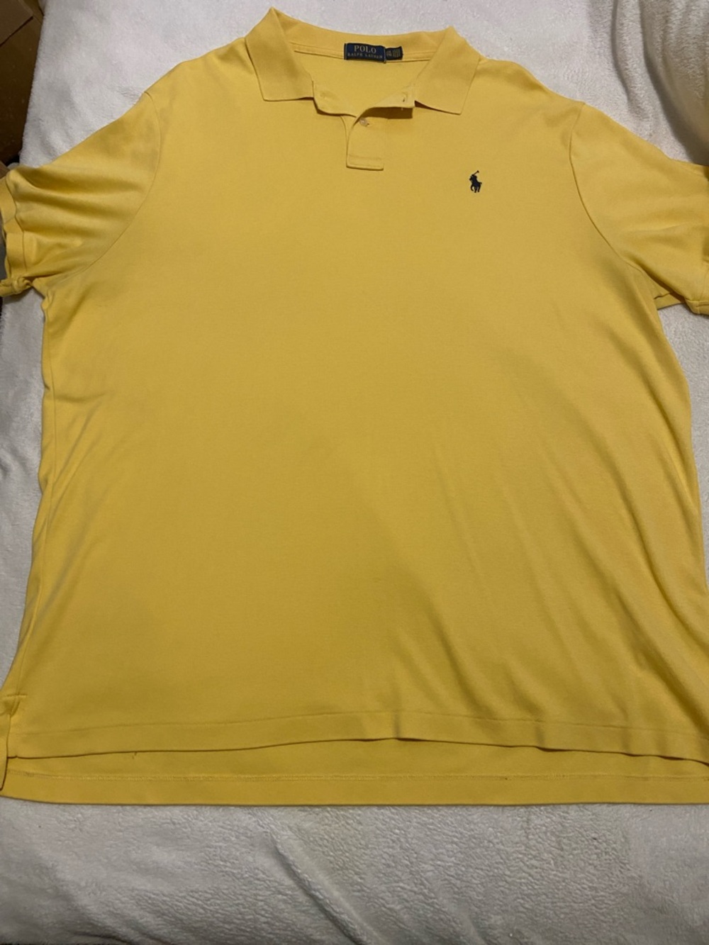Polo by Ralph Lauren Yellow Polo with Navy Pony Embroidery
